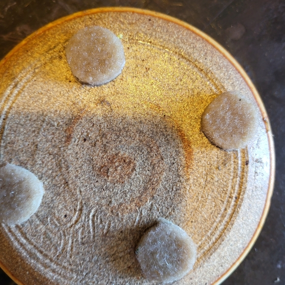 Mid-Century Modern Japanese Ceramic Trinket Dish w/ Fish Lid Signed - Picture 7 of 13